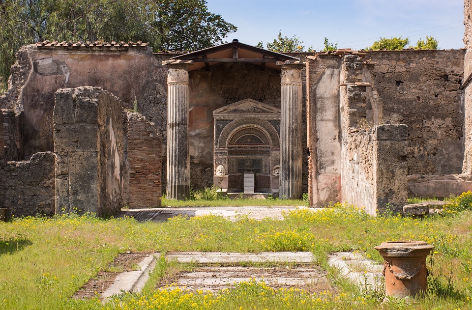 photo des ruines de Pompéi